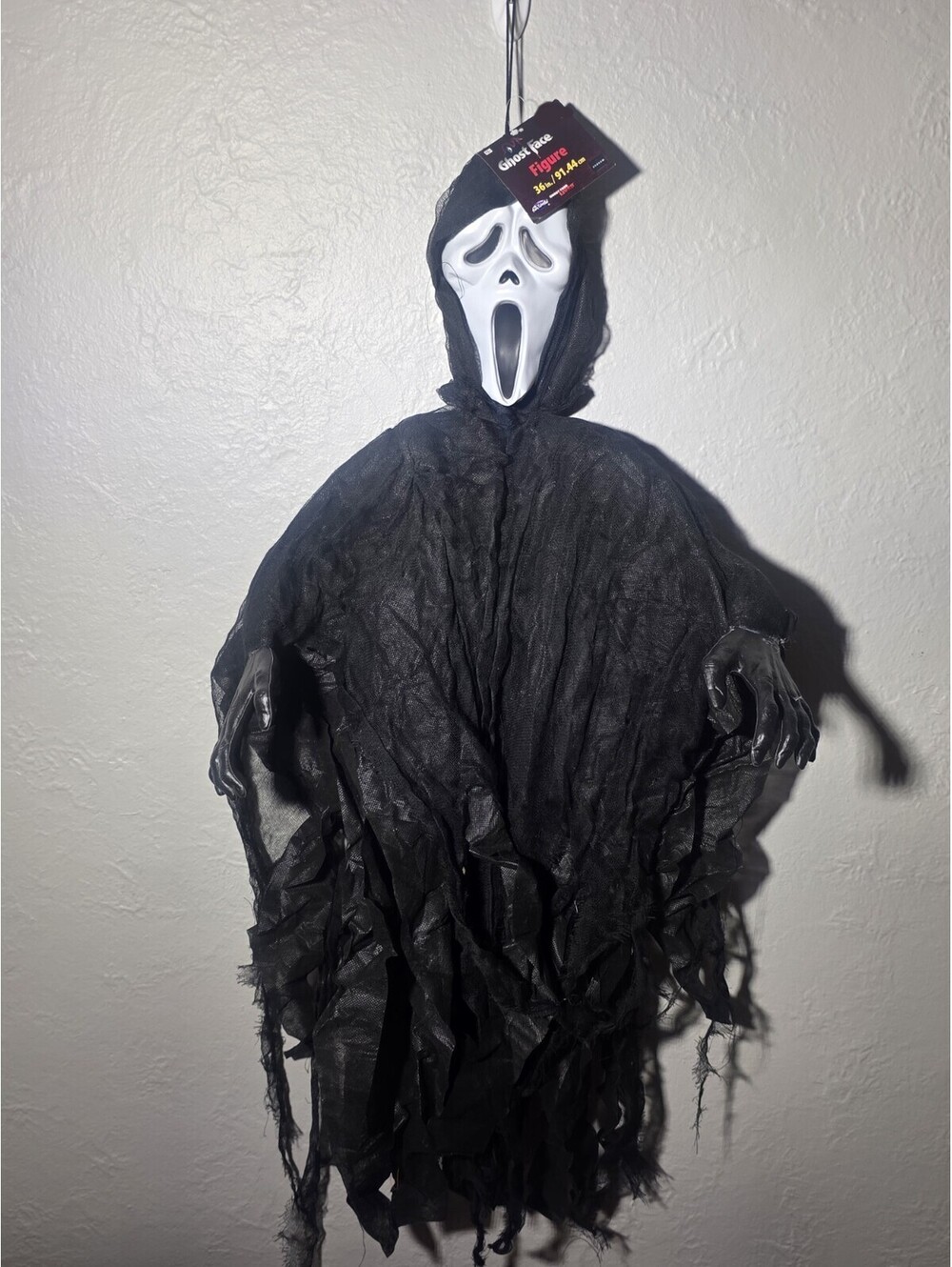 36” Hanging Ghostface Scream Halloween Decoration Prop